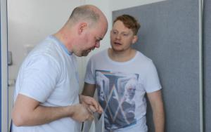 Running through a scene